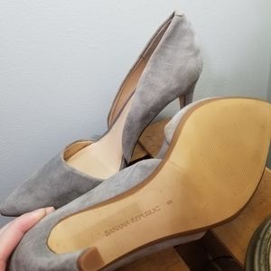 Suede tinkerbell blue Heels